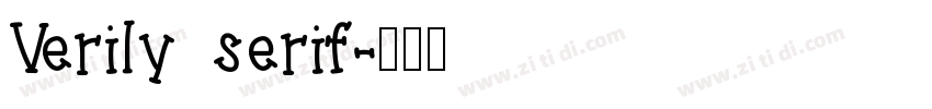 Verily serif字体转换